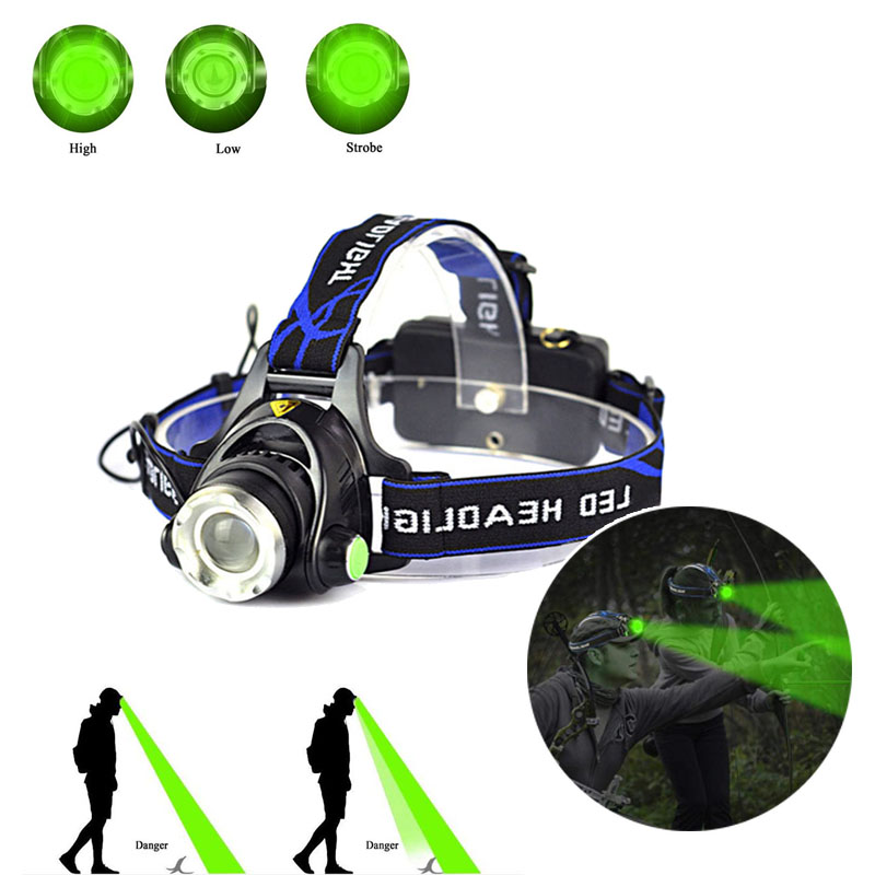 Levně SunPro Green LED Headlamp - čelovka zelená