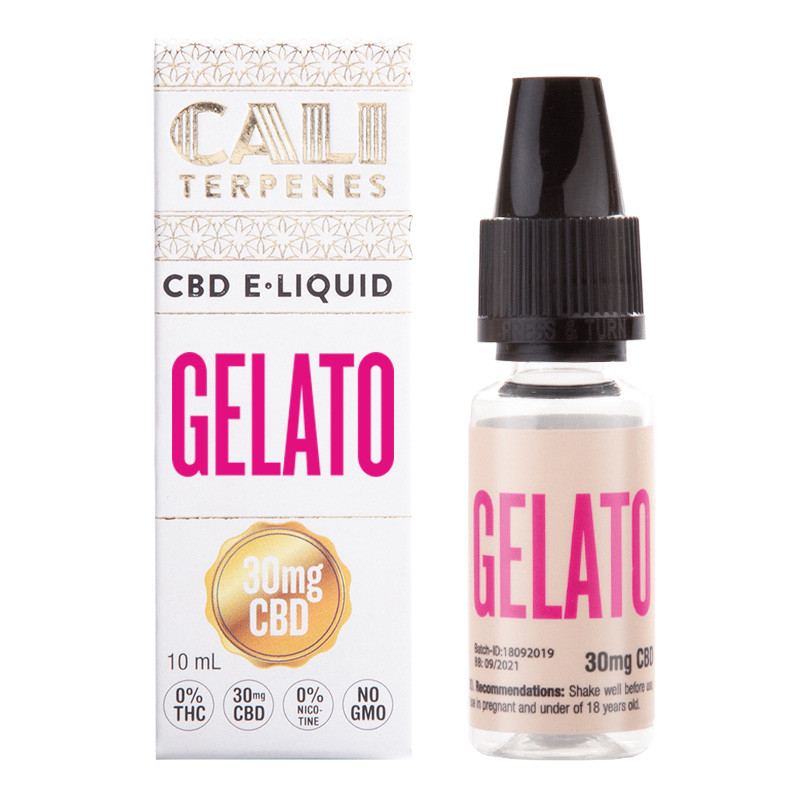 Cali Terpenes CBD E-liquid 30 mg, 10 ml, Gelato