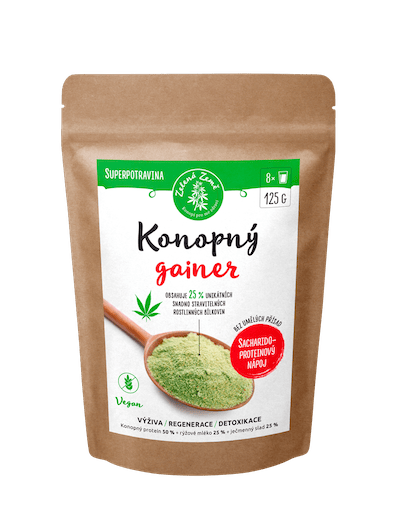 Konopný gainer Fitness 125g, Zelená Země