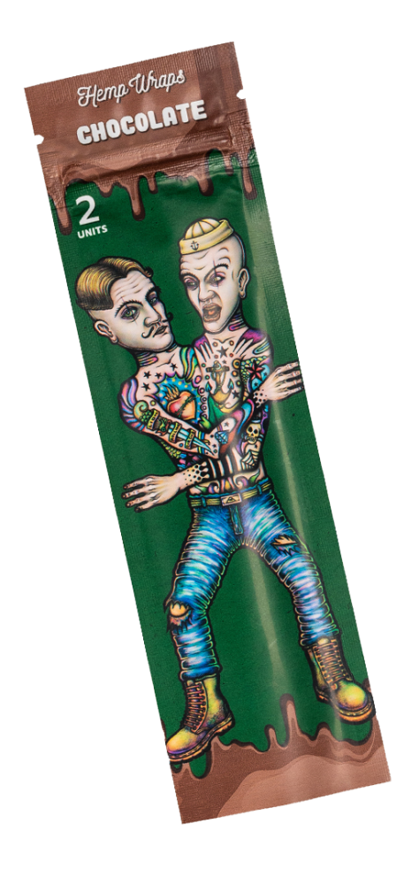 Levně Lion Rolling Circus Hemp Wrap – čokoláda, 2ks | box 25ks