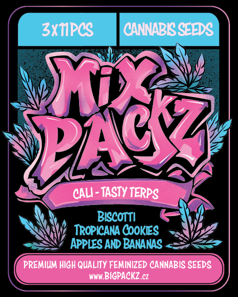 MIX PACKZ Cali Tasty Terps, feminizovaná semena, 33 ks