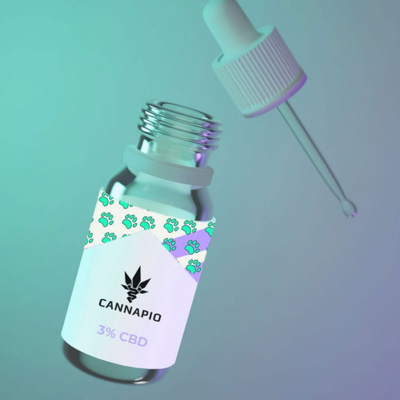 CBD olej pre zvieratá 3%, 10ml Cannapio