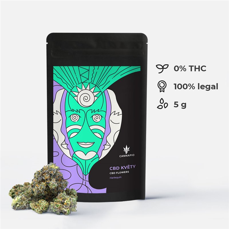 Harlequin - CBD květy Cannapio 500g
