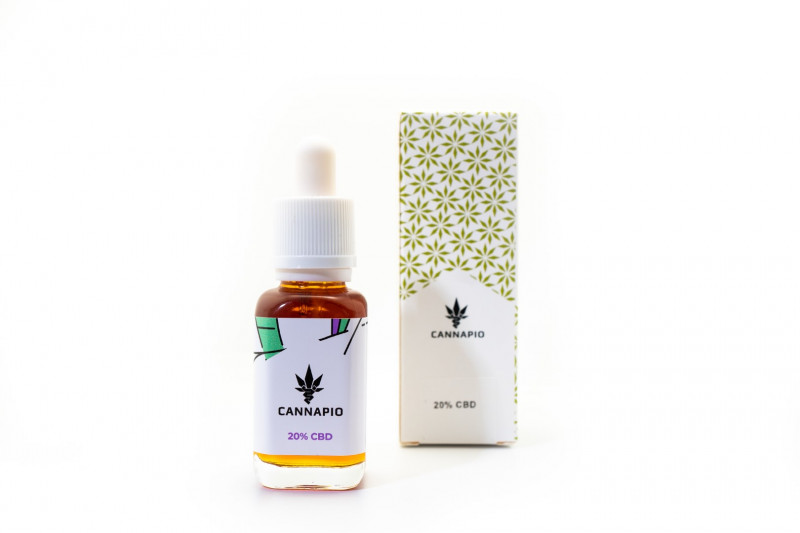 CBD Tinctura Cannapio 20% - ulei natural cu spectru complet 30 ml