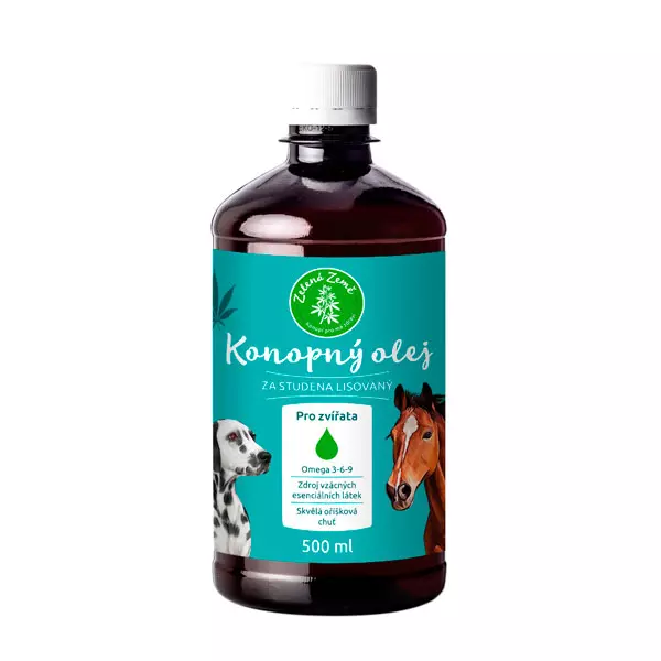 Hemp oil for animals 500 ml, Green Earth