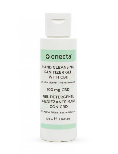 Disinfectant hand-free gel with 70% alcohol, 100 mg CBD, Enecta
