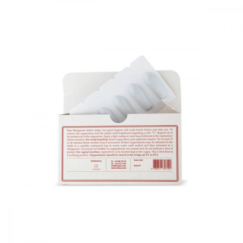 Endoca CBD Zäpfchen 500 mg, 10 Stück