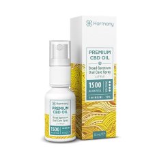 Harmony CBD olej ve spreji 1500 mg, 15 ml, Citrus