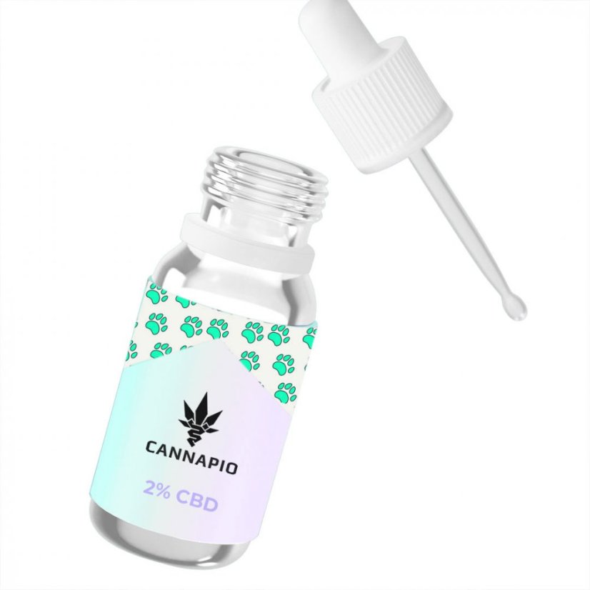 CBD olej pre zvieratá 2%, 10ml Cannapio