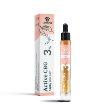 CannaCare Active CBG 3 % kvapky pre psov, 7 ml