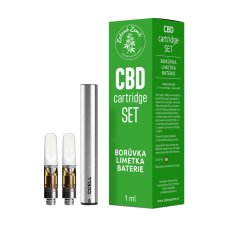 Premium CBD Cartridge SET 2x + Bateria, Zelená Země