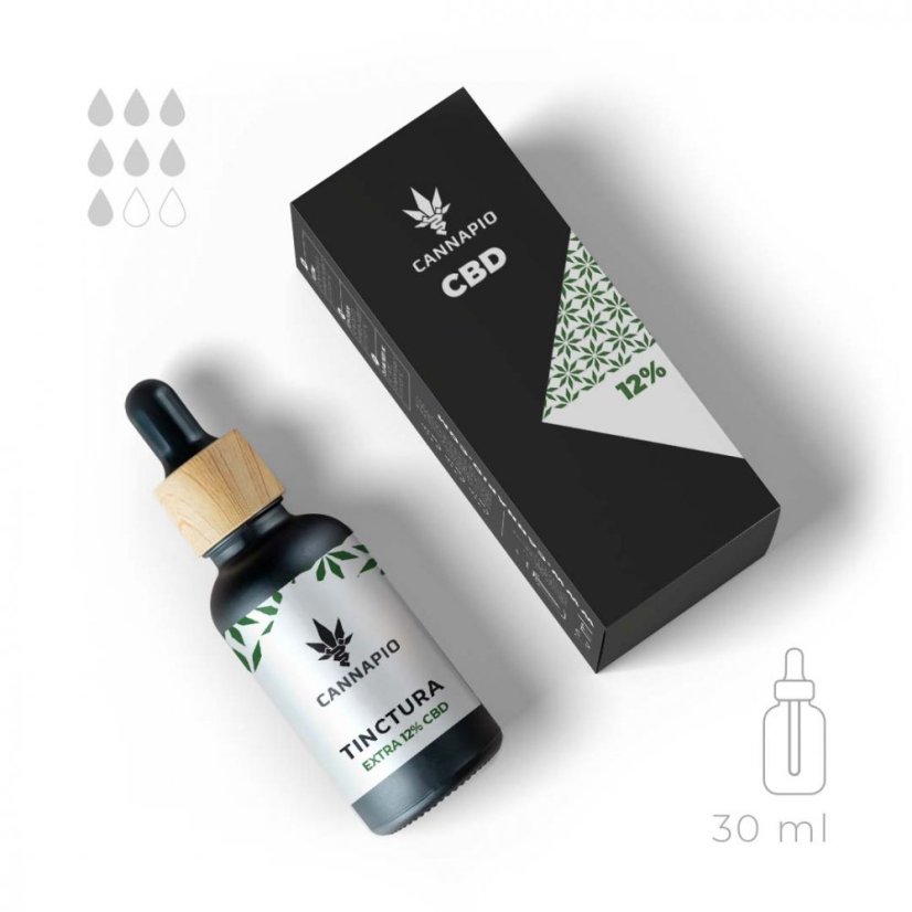 CBD Tinctura Infinit 12% - naturalny olejek o pełnym spektrum 30ml Cannapio