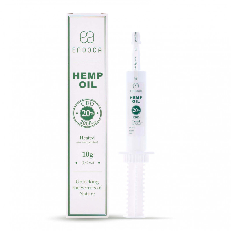Endoca Raw konopný extrakt, 3000 mg CBD+CBDa, 10 g
