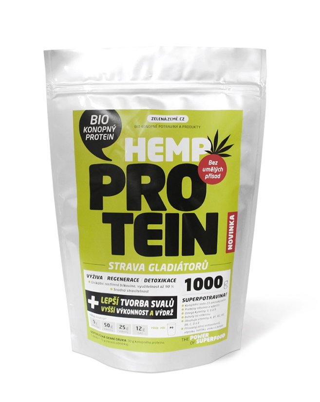 Zelená země Konopný protein 1000 g