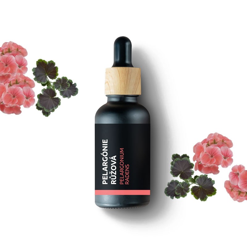 BIO Pelargónia ružová - 100% prírodný esenciálny olej (10ml) - Pestík
