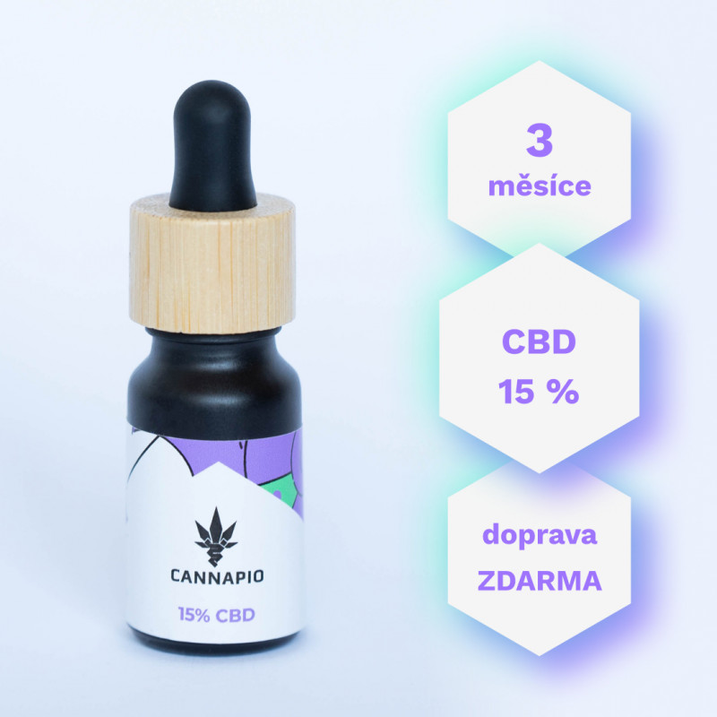 CBD předplatné Fullspectrum 15 % - 3 měsíce