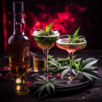 Christmas cocktails with cannabinoids: recipes to enrich your festive moments.