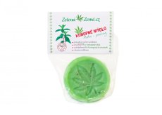 Konopné peelingové mydlo - mäta 80g, Zelená Země