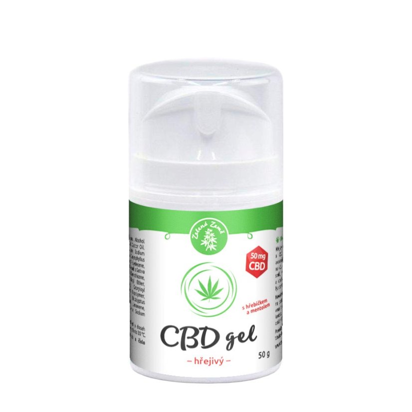 CBD hrejivý gél 50g, Zelená Země