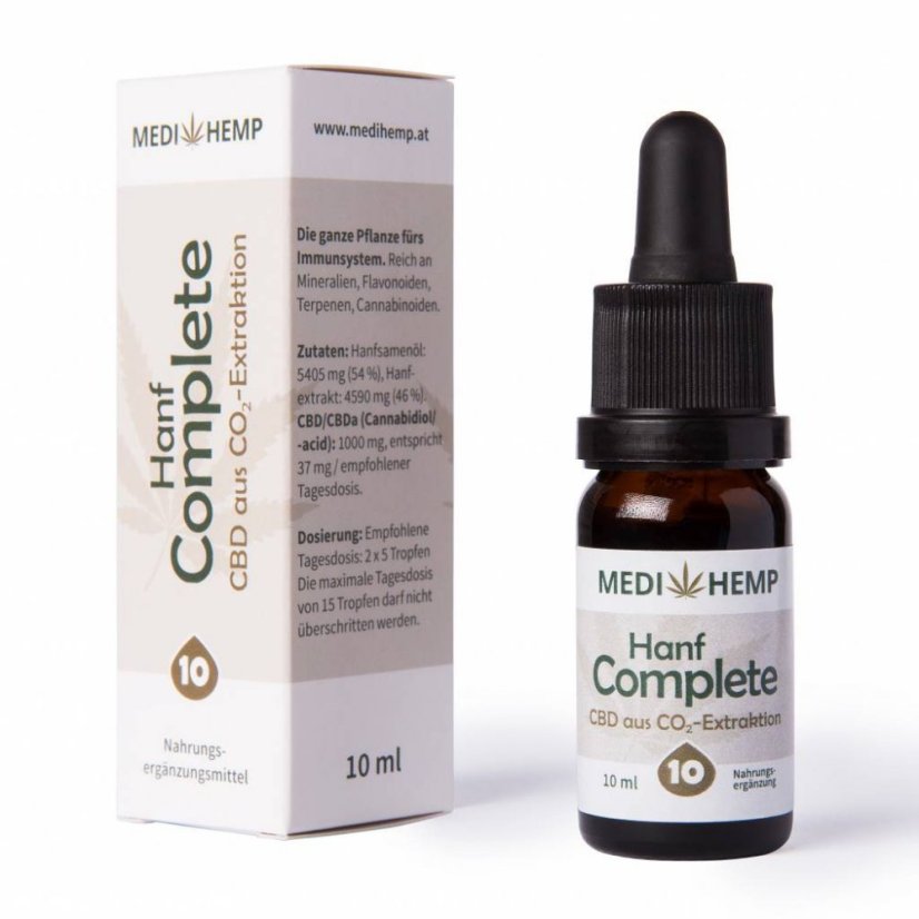 10% CBD / CBDa olej, 1000mg, CO2 extrakce