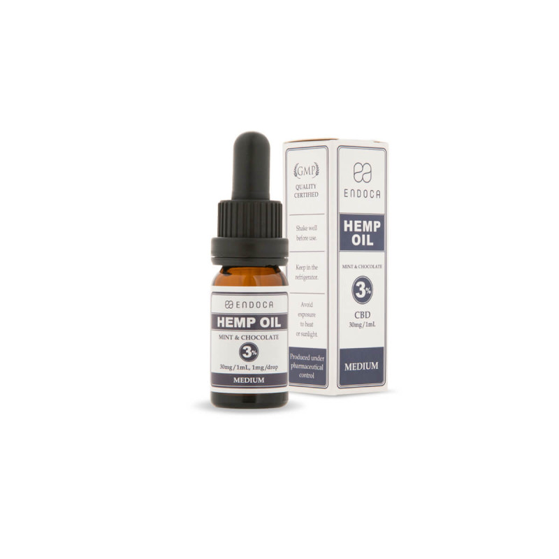 Endoca CBD-Öl Schokolade-Minze, 300 mg CBD, 10 ml