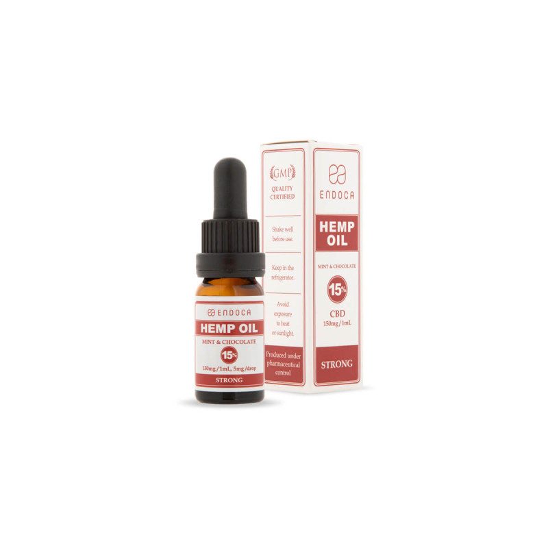 Endoca Schokoladen-Minze CBD-Öl, 1500 mg CBD, 10 ml