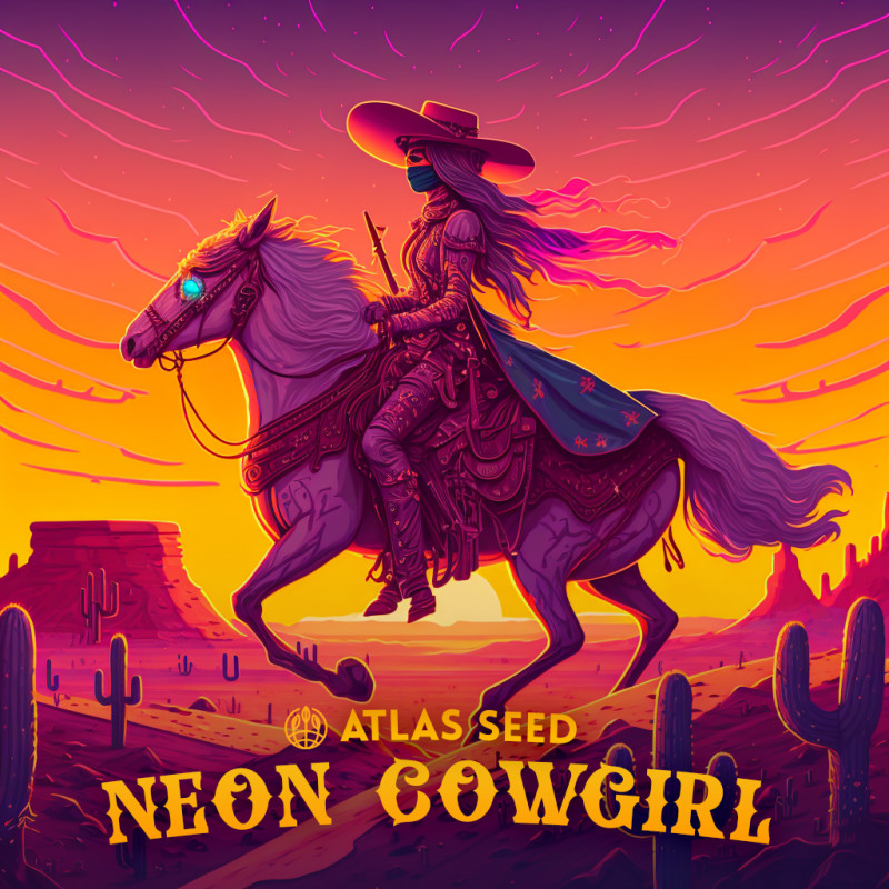 Neon Cowgirl Fast Version - feminized marijuana seeds, 5pcs Atlas Seed