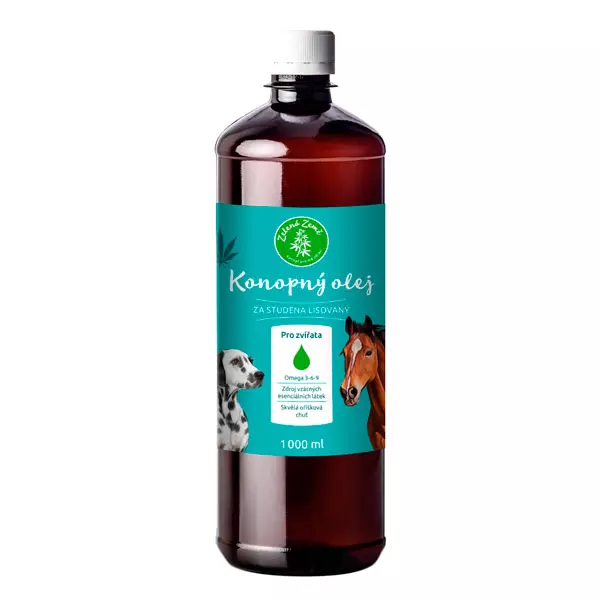 Hanföl für Tiere 1000 ml, Grüne Erde