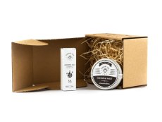 Dárkové balení konopná mast s kostivalem a 5% CBD olej, Konopný Táta