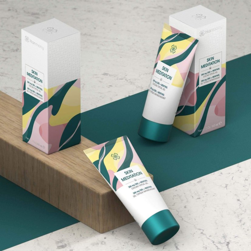 Harmony Skin Meditation chladivý gel CBD 300 mg, 60 ml