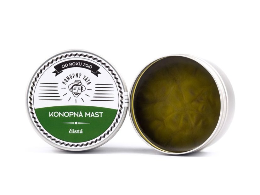 Zestaw podarunkowy czysty konopny i podróżny maść i 10% olej CBD, Konopny Tata