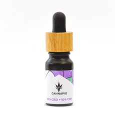 CBN 10 % + CBD 10 % - přírodní fullspectrum olej Cannapio 10 ml