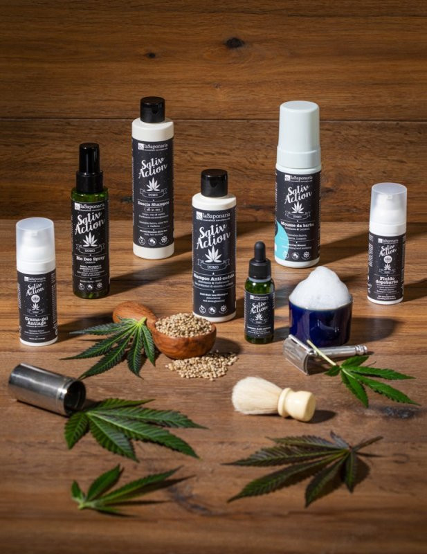laSaponaria Pánsky deodorant v spreji s kanabisom BIO (100 ml)