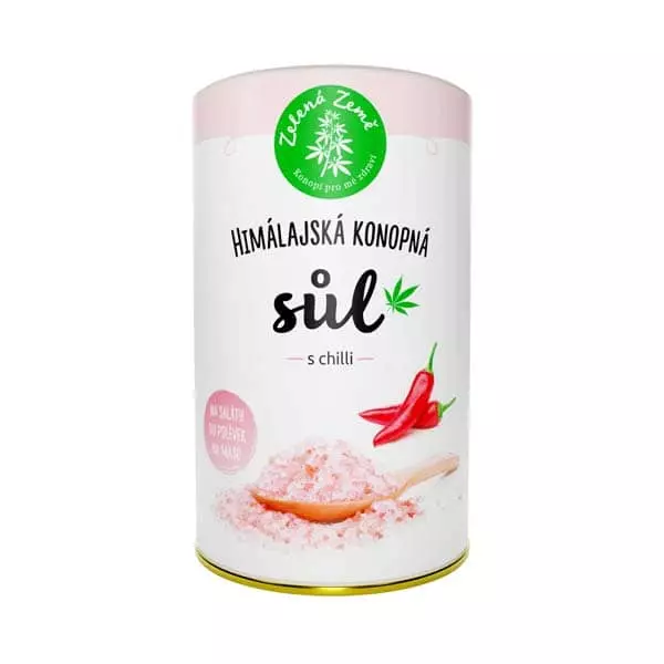 Konopná soľ Chilli 165g, Zelená Země