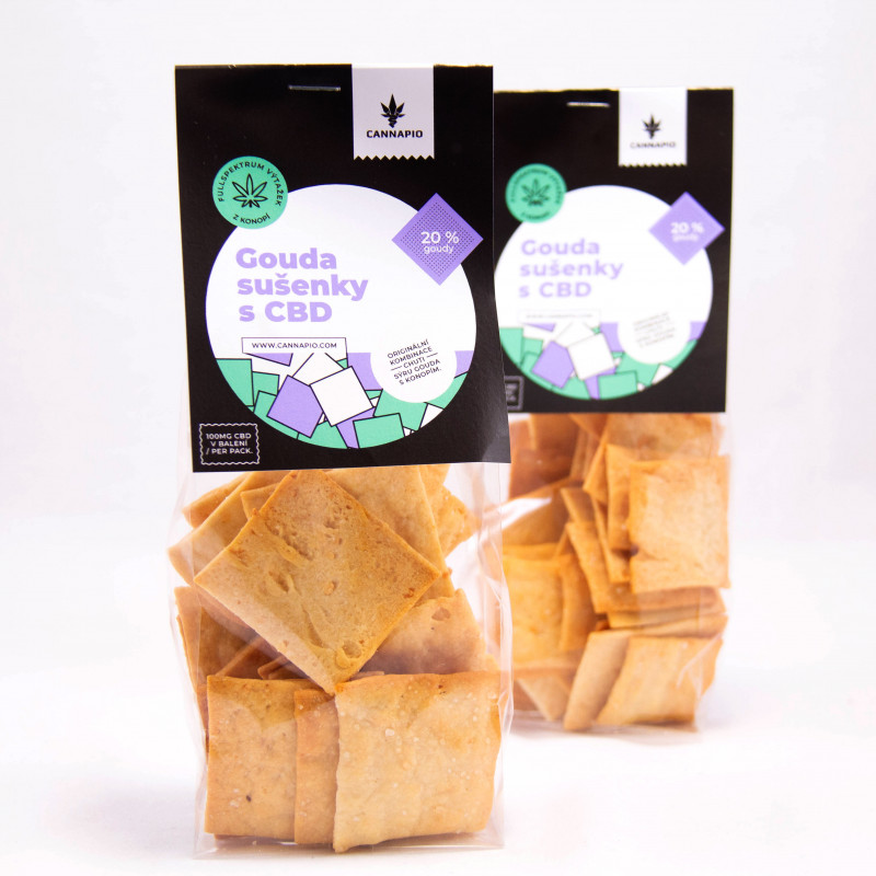 CBD Konopné gouda sušienky Cannapio 100g