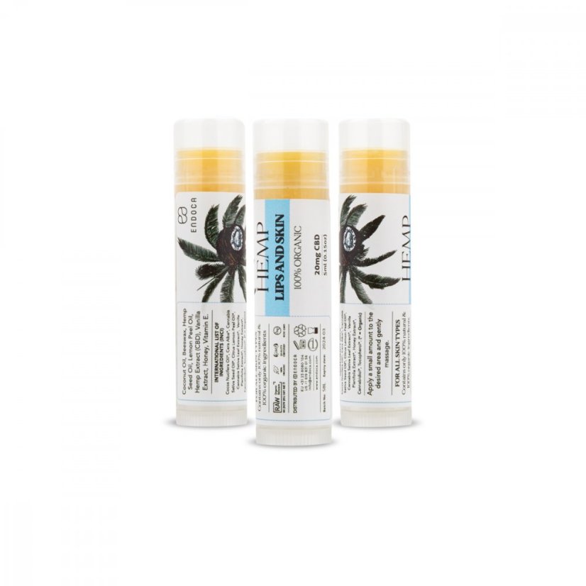 Endoca Lip Balm, CBD 20 mg