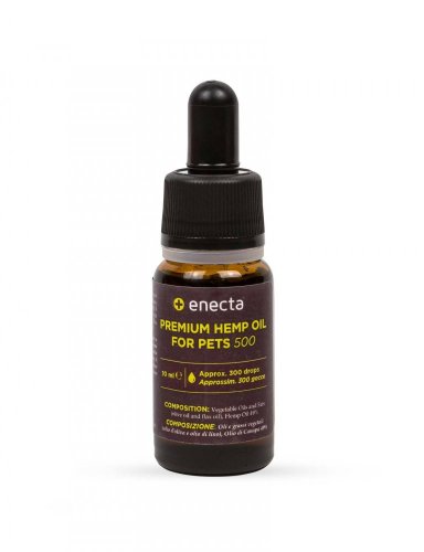 Enecta Prémiový CBD olej pro zvířata 500 mg, 10 ml