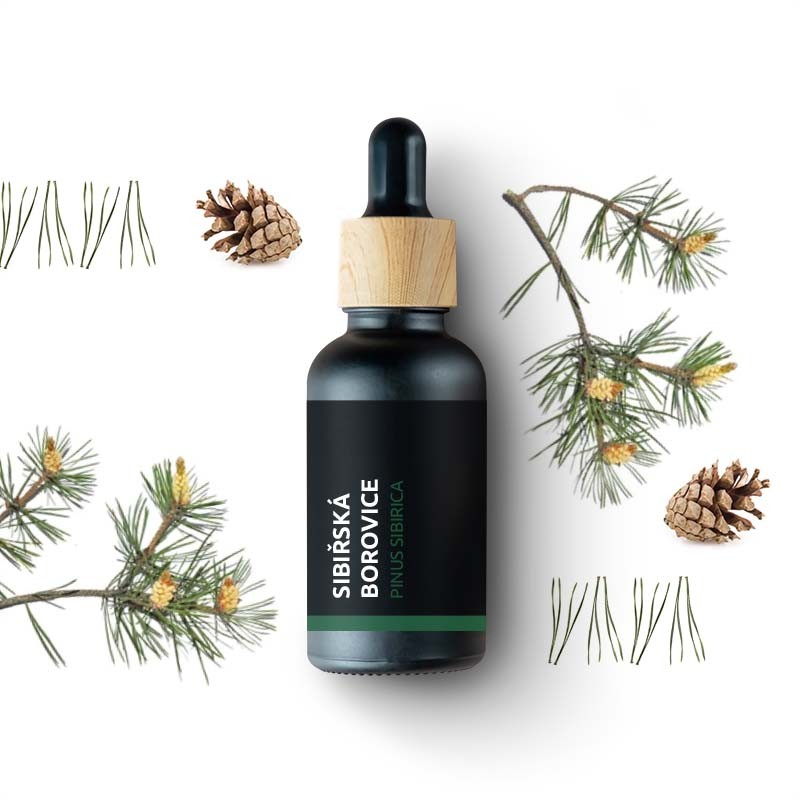 BIO Sibírska borovica - 100% prírodný esenciálny olej (10ml) - Pestík