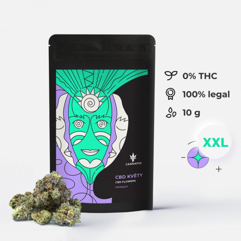 Harlequin - CBD kvety Cannapio 10g