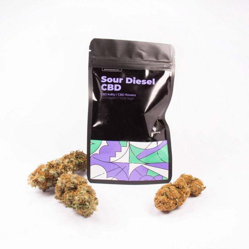 Sour Diesel - Indoor CBD kvety Cannapio 2g