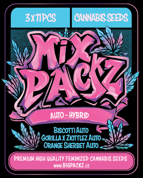 MIX PACKZ Auto Hybrid, samonakvétací semena, 33 ks