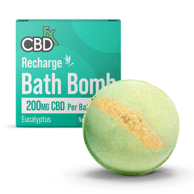 CBDfx Recharge Bomba do kúpeľa 200 mg CBD