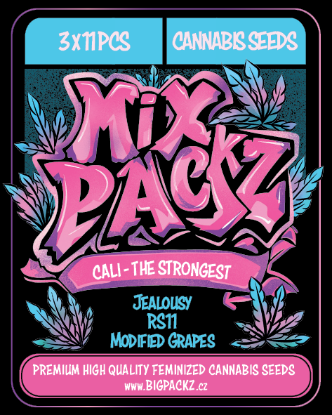 MIX PACKZ Cali High Voltage, feminizovaná semena, 33 ks