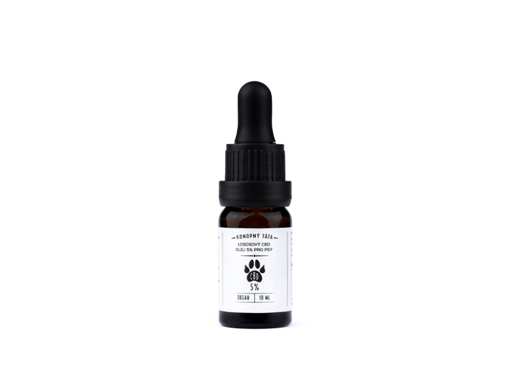 Levně Lososové CBD kapky pro psy 5%