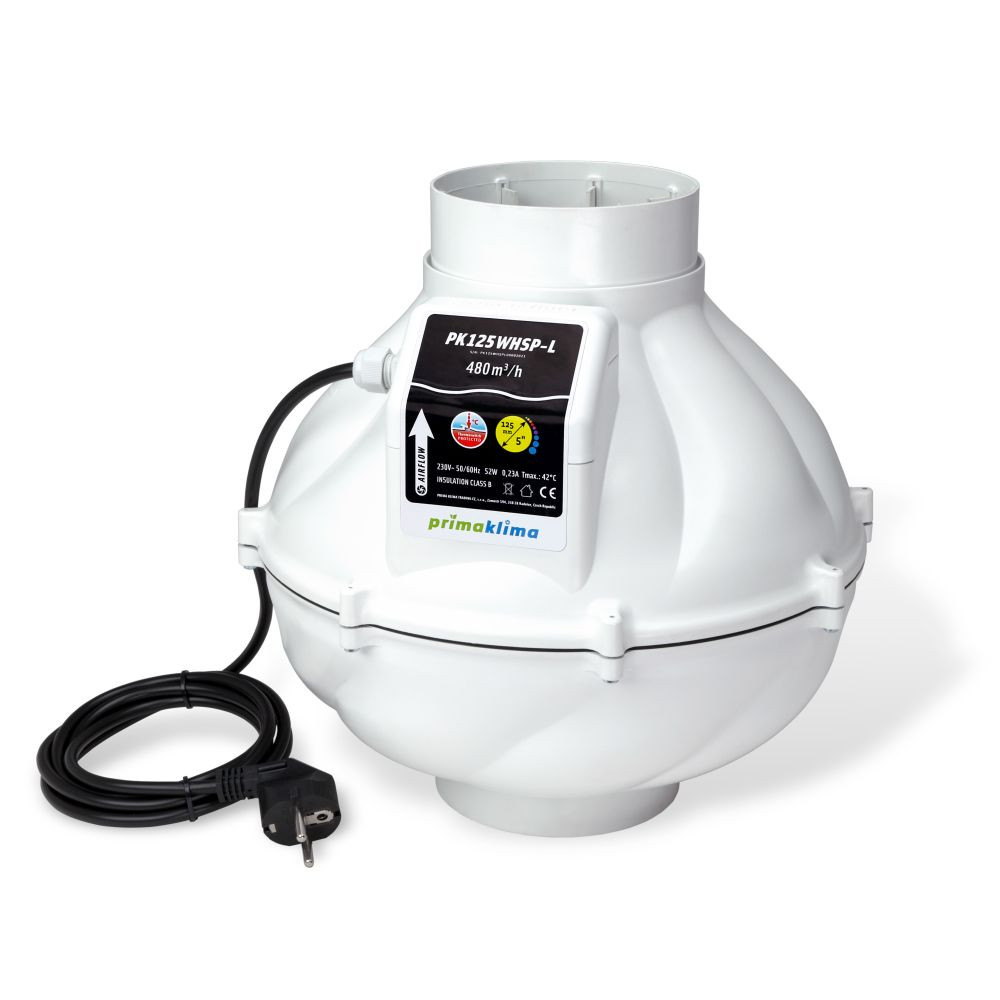 Levně Ventilátor Prima Klima Whisperblower PK125 MES, 460 m3/h