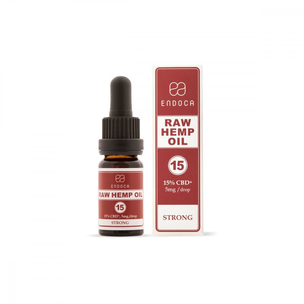 Endoca RAW CBD + CBDa olej 15%, 1500 mg, 10 ml