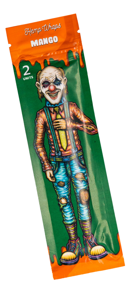 Levně Lion Rolling Circus Hemp Wrap – mango, 2ks | box 25ks