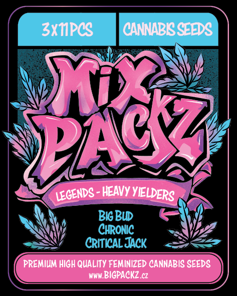MIX PACKZ Legends Heavy Yielders, feminizovaná semena, 33 ks