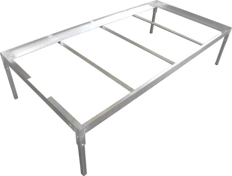 Levně Pevný ocelový stůl pro EBB&FLOW napouštěcí vany 100x200cm