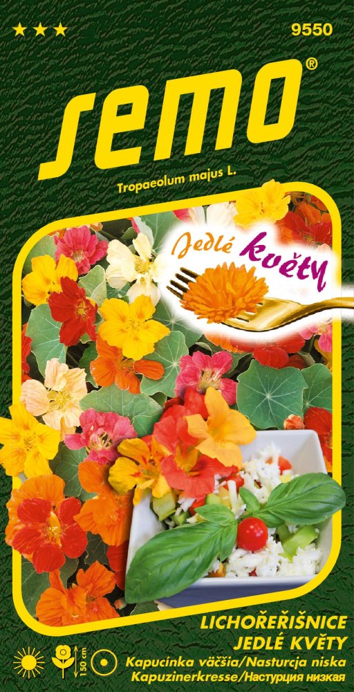 Lichořeřišnice větší, jedlé květy, semena